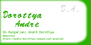 dorottya andre business card