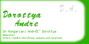 dorottya andre business card